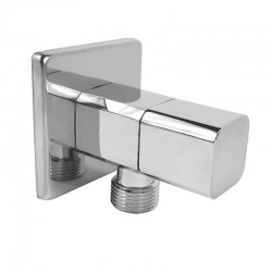 MEREO - Klum Kohút rohový štvorcový, s keramickou kartušou, bez filtra, pochr. mosadz, 1/2 