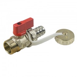 MEREO - Klum Kohút vypúšťací/napúšťací, s hliníkovou páčkou, 3/4