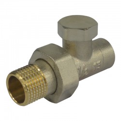 MEREO - Klum Radiatorové šróbenie, uzatvaracie, priame, 1,2