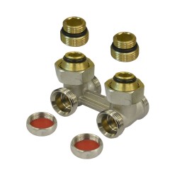 MEREO - Klum Radiatorové šrubenie (armatúra), uzatvaracie, rohové  1/2