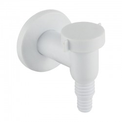 MEREO - Klum Sifón práčkový so spätnou klapkou  ø 32 mm, biely plast (PR7015)