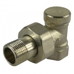 MEREO - Klum Šróbenie radiatórové uzatvárateľné rohové, 3/8