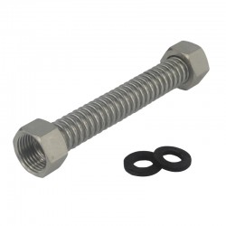 MEREO - Klum Vlnovec nerezový, hotová hadica, iba na vodu, FxF, 30 cm, 1