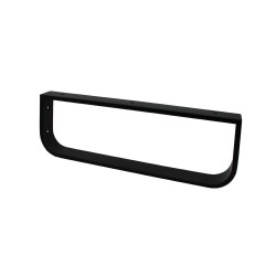 Mereo Konzola čierna pod nábytkovú dosku - oblá (CN102KB)