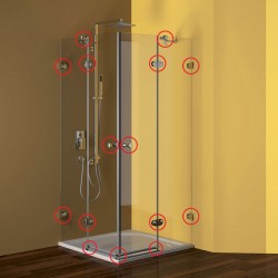 Mereo Kovanie oválne pre sprchové kúty CK70111E, komplet (CK95)