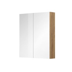Mereo Kúpeľňová galerka 60 cm, zrkadlová skrinka, dub Riviera (CN716GRN)