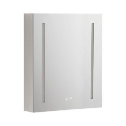 Mereo Kúpeľňová galérka 60 cm, zrkadlová skrinka, strieborná (CN190P)