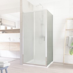 Mereo Lima pevný diel k pivotovým a dvojdielnym zasúvacím dverám, 80x190 cm, sklo Point (CK10102K)