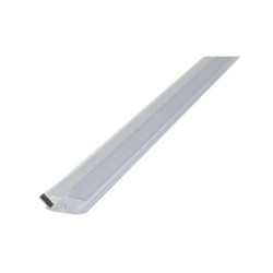 Mereo Magnetická lišta biela, pre sklá série Novea, 45°, výška 2 m, pre sklo 8 mm, 1 ks (CKND12ZM1)