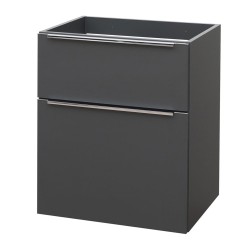 Mereo Mailo, kúpeľňová skrinka 60 cm, antracit, elox AL madlo (CN530SN)