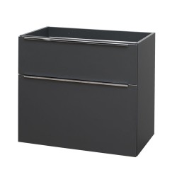 Mereo Mailo, kúpeľňová skrinka 80 cm, antracit, elox AL madlo (CN531SN)