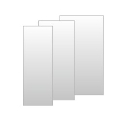 Mereo Mistica pevný diel sklenený, 100x190 cm, sklo Chinchilla 6 mm, rámový - chróm ALU (CK10304H)