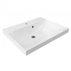 MEREO - Nábytkové umývadlo, 61x46x14 cm, liaty mramor, biele (UCM6146)