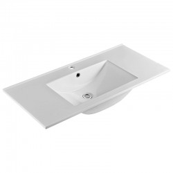 MEREO - Nábytkové umývadlo SLIM, 101x46x18 cm, keramické, biele (UC10146)