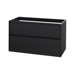Mereo Opto, kúpeľňová skrinka 100 cm, čierna (CN942SN)