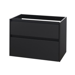 Mereo Opto, kúpeľňová skrinka 80 cm, čierna (CN941SN)