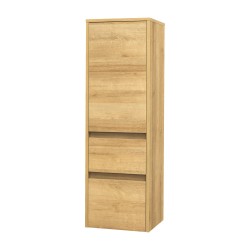 Mereo Opto kúpeľňová skrinka vysoká 125 cm, ľavé otváranie, dub Riviera (CN924LN)