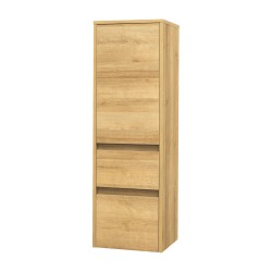 Mereo Opto kúpeľňová skrinka vysoká 125 cm, pravé otváranie, dub Riviera (CN924P)