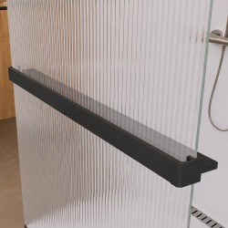 Mereo Polička k WALK IN do priestoru, 120 cm, čierny ALU (CK10621PBD)