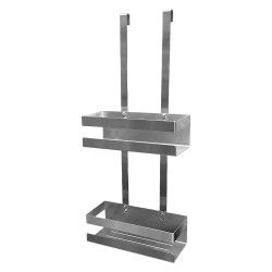 Mereo Polička na zavesenie na sprchové kúty, nerez (CK10622)