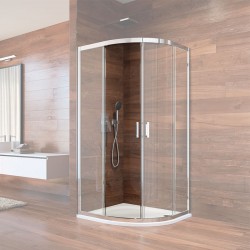 Mereo Posuvné dvere pre CK608B22K a CK608B02K, 90x90x190 cm, sklo Point (CKND02K)