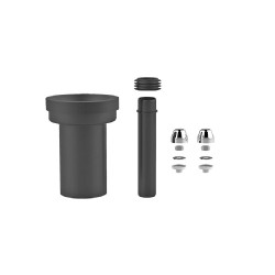 MEREO - Prípojná súprava DN80/D90, 300 mm, pre závesné WC, zvárateľná (PR7132C (58932000099))