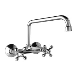 Mereo Retro Viktoria batéria drezová, nástenná, 100 mm, s U ramienkom rúrkovým ø 18 mm - 230 mm (CBL301A04)