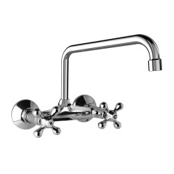 Mereo Retro Viktorie batéria drezová, nástenná, 150 mm, s U ramienkom rúrkovým o 18 mm - 230 mm (CBL30104)