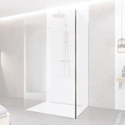 Mereo Rohová lišta pre CK1060xH, výška 2m, chrom ALU (CK10630)