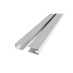 Mereo Sada fixačného a bočného profilu, pre CK1060xH, výška 2m, chróm ALU (CKND250W)