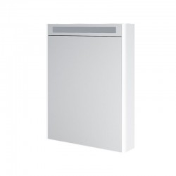 MEREO - Siena, kúpeľňová galérka 64 cm, zrkadlová skrinka, biela lesk (CN415GB)