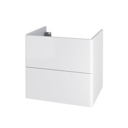Mereo Siena, kúpeľňová skrinka 60 cm, biela lesk (CN410S)