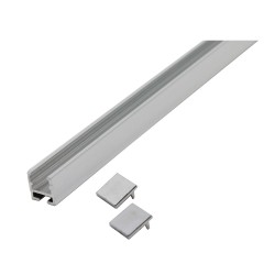 Mereo Spodná ALU lišta pre CK1060xH, vr. 2 ks krytiek, dĺžka 120 cm (CKND251W04)