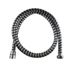 Mereo Sprchová hadica 150 cm, čierna - chróm (CB110B)