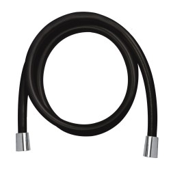 Mereo Sprchová hadica čierná, matná 150 cm, systém zabraňujúci prekrúteniu (CB111B)