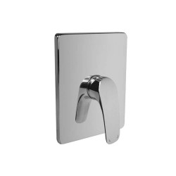 Mereo Sprchová podomietková batéria bez prepínača, Eve, Mbox, hranatý kryt, chróm (CBV60105C)