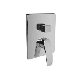 Mereo Sprchová podomietková batéria s trojcestným prepínačom, Eve, Mbox, hranatý kryt, chróm (CBV60157C)