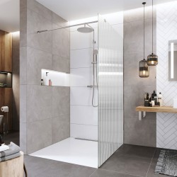 Mereo Sprchová stena WALK IN, Novea, 70x200 cm, chróm ALU, sklo Line (CK10600HL)
