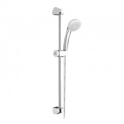 MEREO - Sprchová súprava, jednopolohová sprcha, sprchová hadica, nastaviteľný držiak, plast/chróm (CB900Y)