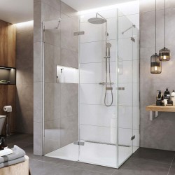 Mereo Sprchovací kút, Novea, obdĺžnik, pántový, 120x110 cm, chróm ALU, sklo Číre (CK10418ZVR)