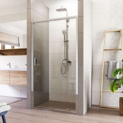 Mereo Sprchové dvere, Lima, pivotové, 100x190 cm, chróm ALU, sklo Číre (CK80933K)