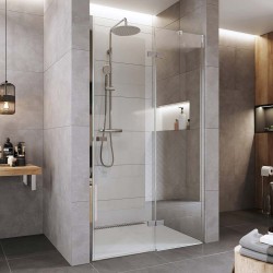 Mereo Sprchové dvere, Novea, pántové, 100x200 cm, chróm ALU, sklo Číre, pravé prevedenie (CK10311ZP)