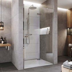 Mereo Sprchové dvere, Novea, pántové, 120x200 cm, chróm ALU, sklo Číre, pravé prevedenie (CK10411ZP)