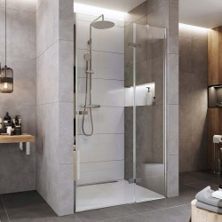 Mereo Sprchové dvere, Novea, pántové, 80x200 cm, chróm ALU, sklo Číre, pravé prevedenie (CK10111ZP)