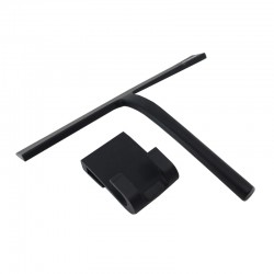 Mereo Stierka na sklo silikónová, š. 280 mm, s držiakom, čierna (CK20)