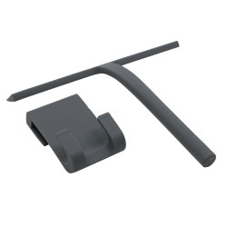 Mereo Stierka na sklo silikónová, š. 280 mm, s držiakom, šedá (CK20G)