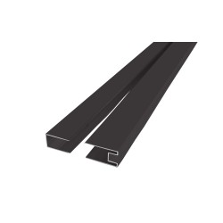 Mereo Súprava fixačného a stenového profilu pre CK1060xHB, výška 2 m, čierny ALU (CKND250WB)