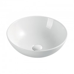 MEREO - Umývadlo na dosku bez prepadu, 400x400x145 mm, okrúhle, keramické - pre zaslanie na palete (UC404015C)