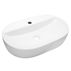 Mereo Umývadlo na dosku bez prepadu, Lota, 610x400x120 mm, keramické (UC614012O)