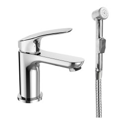 Mereo Umývadlová stojanková batéria Eve s bidetovou sprchou (CBV10105)